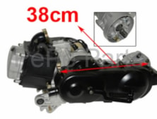 Motorblok 4 takt gy6 12 inch wiel 38cm lengte  