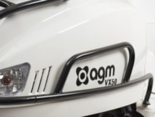AGM Valbeugel achterkant zwart - chrome 