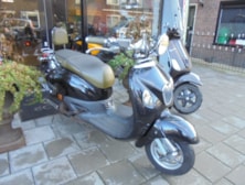 la souris retro scooter zwart glans, 25 km