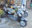 la souris retro scooter zwart glans, 25 km
