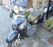 la souris retro scooter zwart glans, 25 km