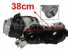 Motorblok 4 takt gy6 12 inch wiel 38cm lengte  