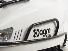 AGM Valbeugel achterkant zwart - chrome 