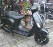 Vespa S mat zwart, 4takt, 45 km Brom